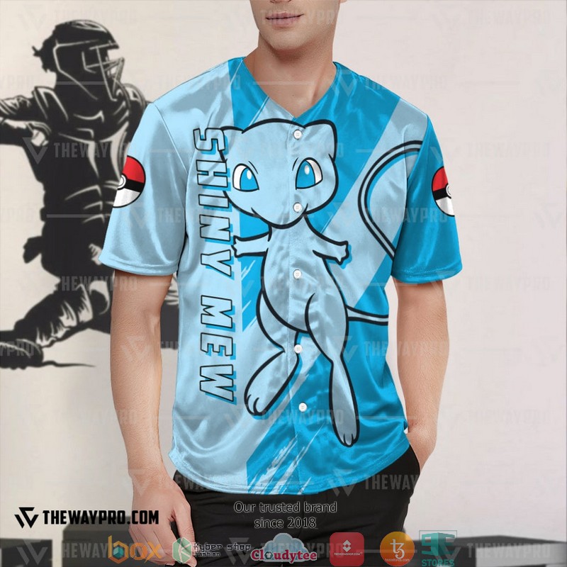 Pokemon Shiny Mew Baseball Jersey Pokemon Shiny Mew Baseball Jersey