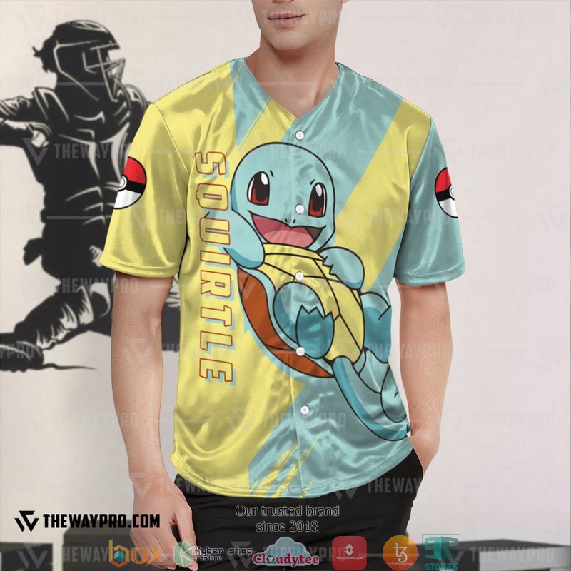 Pokemon Squirtle Baseball Jersey Pokemon Squirtle Baseball Jersey
