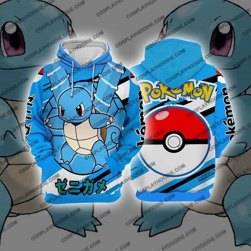 Pokemon Squirtle Cosplay 3D Hoodie For Men Women All Over 3D Printed Hoodie Jacket - bbd54fc43fe8 Pokemon Squirtle Cosplay 3D Hoodie For Men Women All Over 3D Printed Hoodie Jacket - bbd54fc43fe8