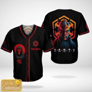 Pokemon Star Wars Darth Maul Custom Name Baseball Jersey