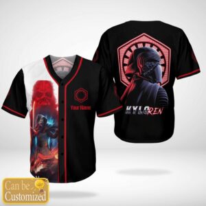 Pokemon Star Wars Kylo Ren Custom Name Baseball Jersey