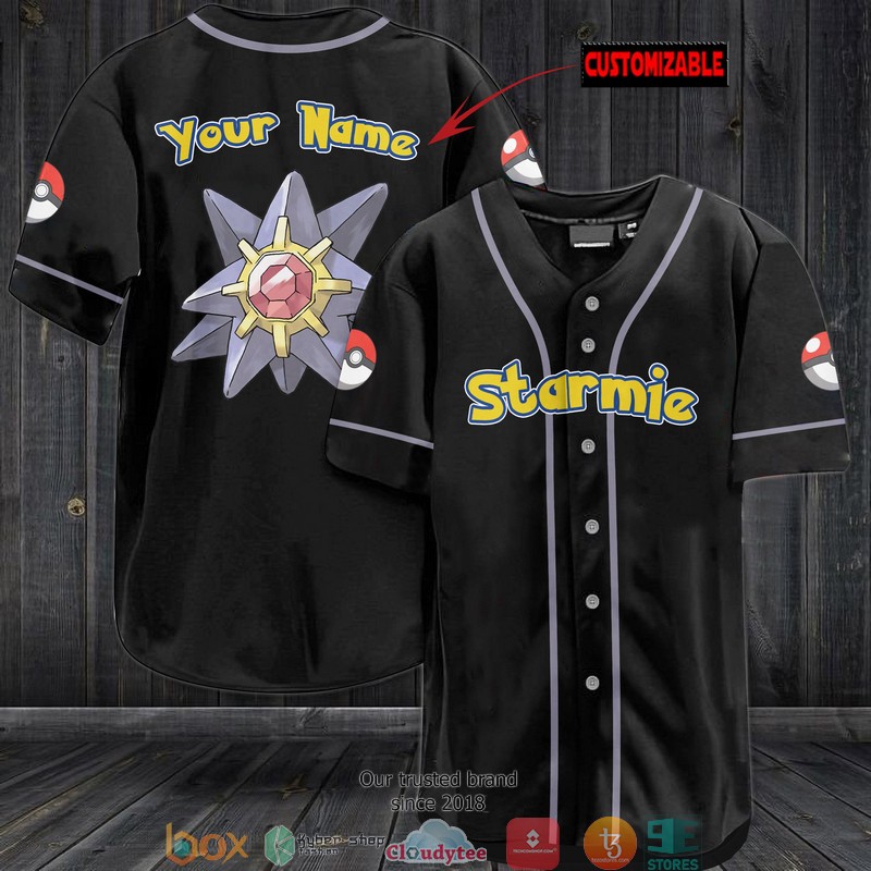 Pokemon Starmie Personalized Baseball Jersey Pokemon Starmie Personalized Baseball Jersey