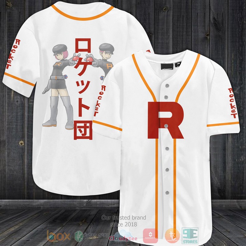 Pokemon Team Rocket Baseball Jersey Pokemon Team Rocket Baseball Jersey