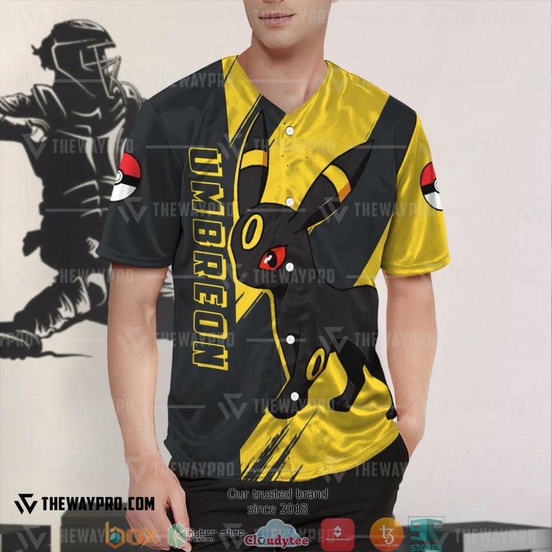 Pokemon Umbreon Baseball Jersey Pokemon Umbreon Baseball Jersey