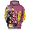 Pokemon. Pokemon All Over Printed 3D Hoodie Sweatshirt - a285052bf842