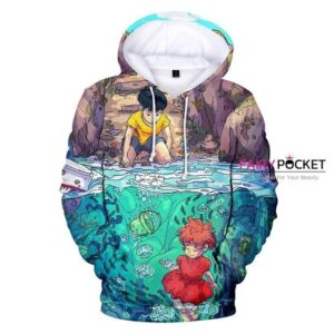 Ponyo on the Cliff Ponyo Sousuke 3D Hoodie For Men Women All Over 3D Printed Hoodie ï¿½ D - 9749c9d5f4ca