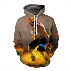 Portgas D. Ace 3D 3D Hoodie For Men Women All Over 3D Printed Hoodie ï¿½ Jacket ï¿½ One Piece - 5941985bef1f