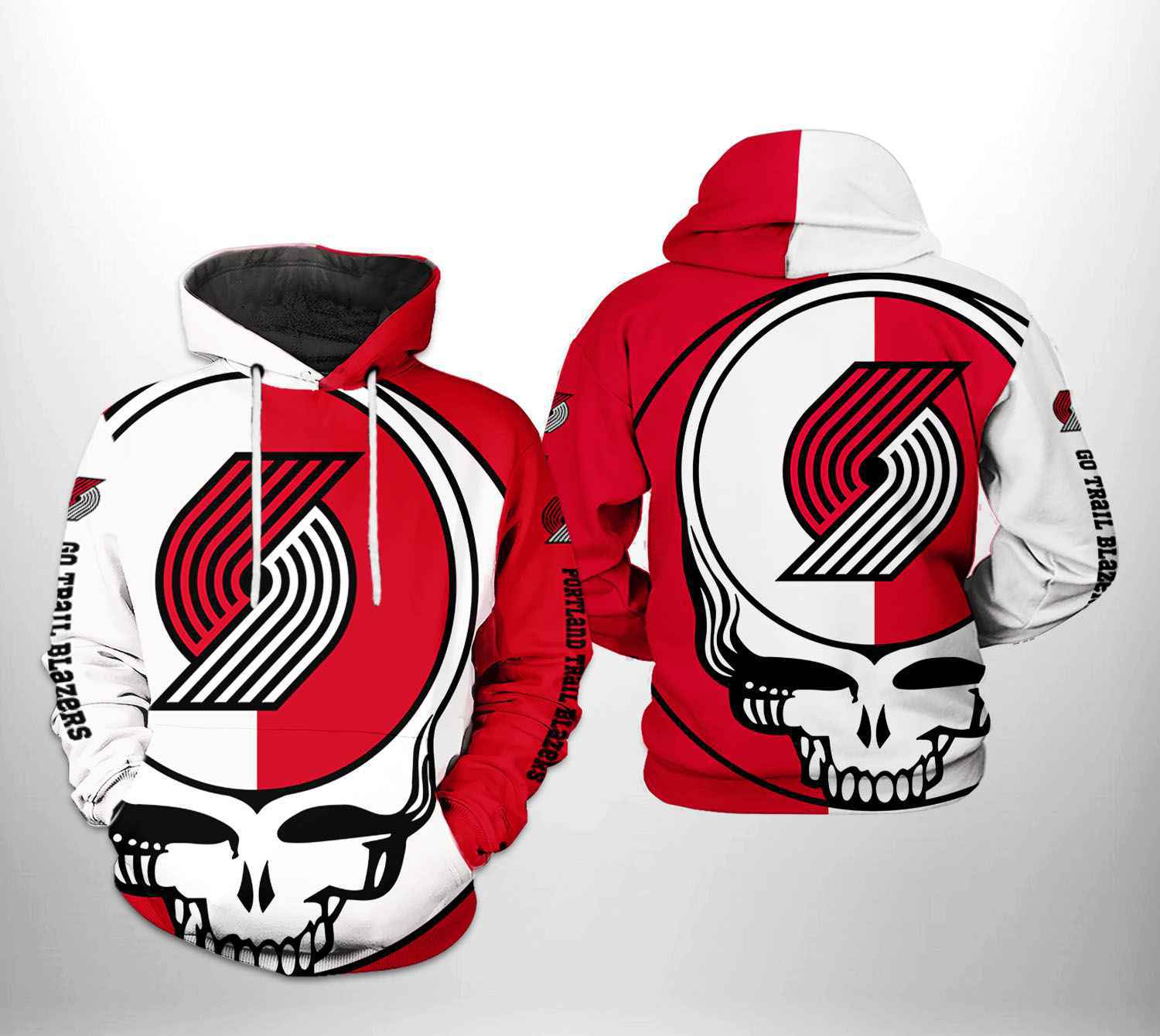 Portland Trailblazers NBA Grateful Dead 3D Printed Hoodie/Zipper Hoodie - a35b0bfec78c Portland Trailblazers NBA Grateful Dead 3D Printed Hoodie/Zipper Hoodie - a35b0bfec78c