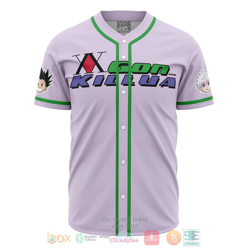 Power Duo Gon Killua Hunter X Hunter Baseball Jersey Power Duo Gon Killua Hunter X Hunter Baseball Jersey