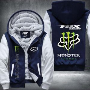 Premium Fox Racing Me Fleece Zip Hoodie Blue 3D Hoodie For Men For Women All Over Printed Hoodie - ca1686538ff9