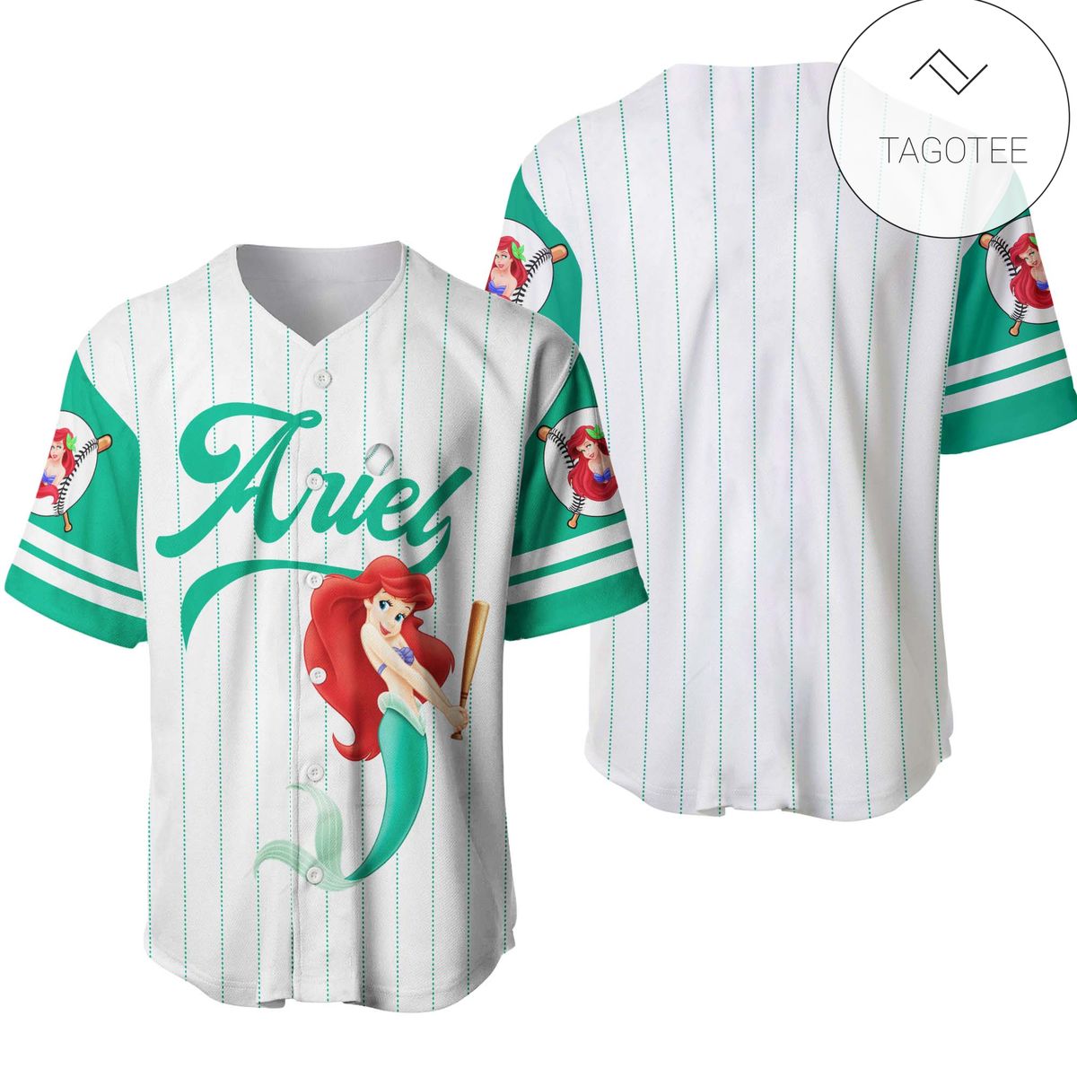Princess Ariel Disney Gift Baseball Jersey Princess Ariel Disney Gift Baseball Jersey