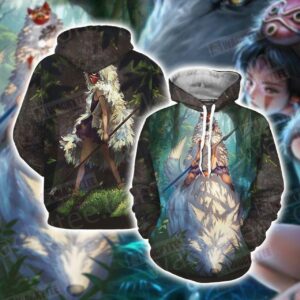 Princess Mononoke 3D Hoodie All Over Print Hoodie351 - 214af330464f
