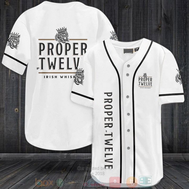 Proper No Twelve Irish Whiskey Baseball Jersey Proper No Twelve Irish Whiskey Baseball Jersey