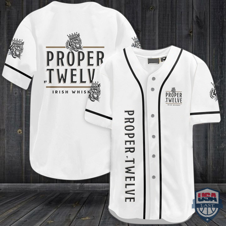 Proper Twelve Irish Whisky Baseball Jersey Proper Twelve Irish Whisky Baseball Jersey