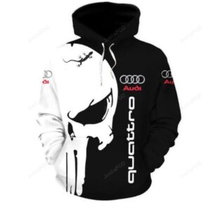 Punisher Skull Audi Quattro Men and Women 3D Hoodie Shirt Punisher Skull Audi Quattro 3D Shirt Audi Quattro 3D All Over Printed Shirt - fec2c546c42c