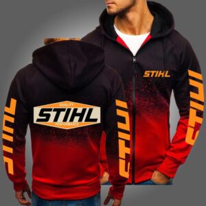 Quality STIHL Performance Zip Up 3D Hoodie For Men For Women. All Over 3D Printed Zip Hoodie. - 3c55b2f37900