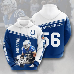 Quenton Nelson 56 Indianapolis Colts 3D Hoodie - b434683fe9f2
