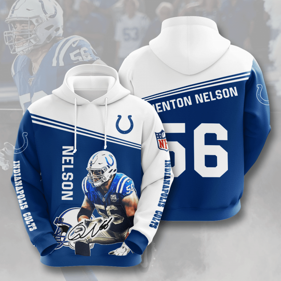 Quenton Nelson 56 Indianapolis Colts 3D Hoodie - b434683fe9f2 Quenton Nelson 56 Indianapolis Colts 3D Hoodie - b434683fe9f2