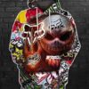 Racing Fox Jack Skellington Pullover And Zippered Hoodies Custom 3D Graphic Printed 3D Hoodie All Over Print Hoodie For Men For Women - bc22407cbe5f