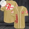 Rainier Mountain Fresh Beer Logo Baseball Jersey Shirt