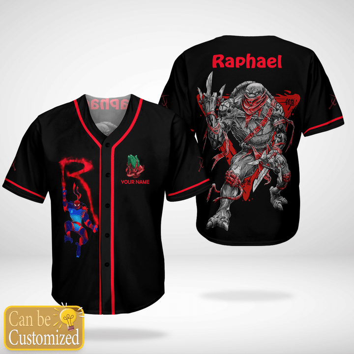 Raphael Custom Name Baseball Jersey Shirt Raphael Custom Name Baseball Jersey Shirt