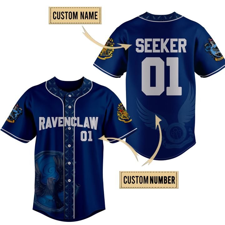 Ravenclaw Custom Baseball Jersey Shirt Ravenclaw Custom Baseball Jersey Shirt