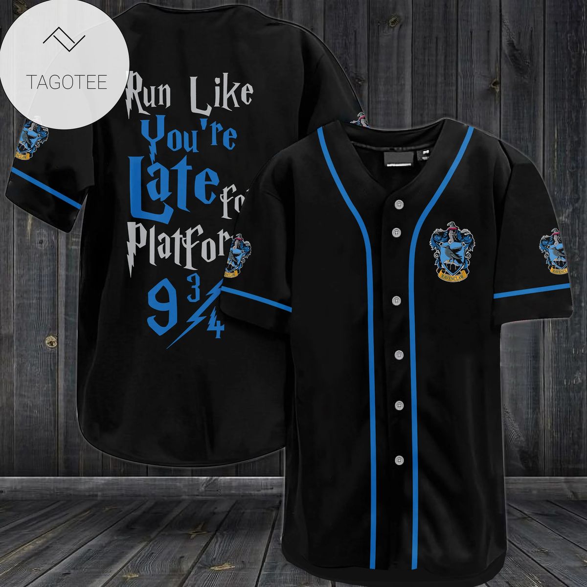 Ravenclaw Run Like You’Re Late For The Hogwarts Express Platform 9 3/4 Baseball Jersey Shirt Ravenclaw Run Like You’Re Late For The Hogwarts Express Platform 9 3/4 Baseball Jersey Shirt