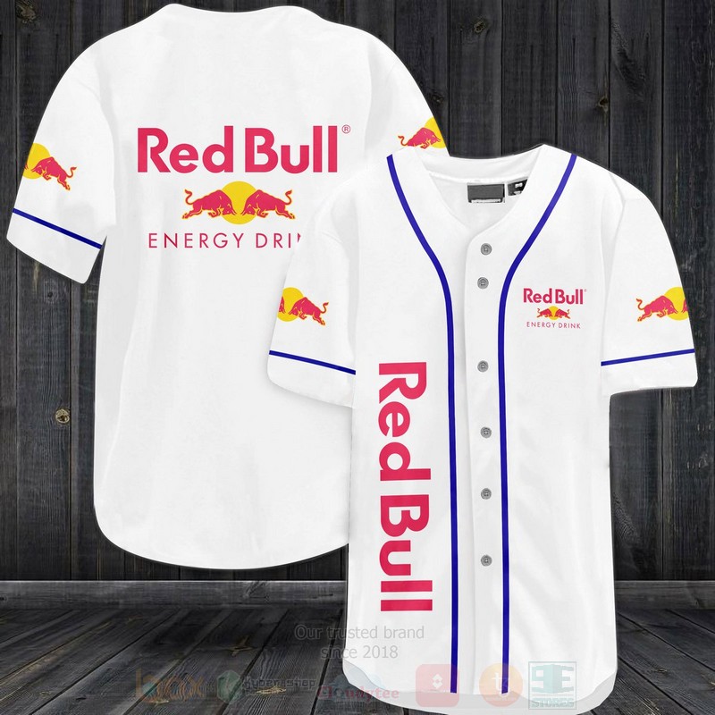 Red Bull Baseball Jersey Shirt Red Bull Baseball Jersey Shirt