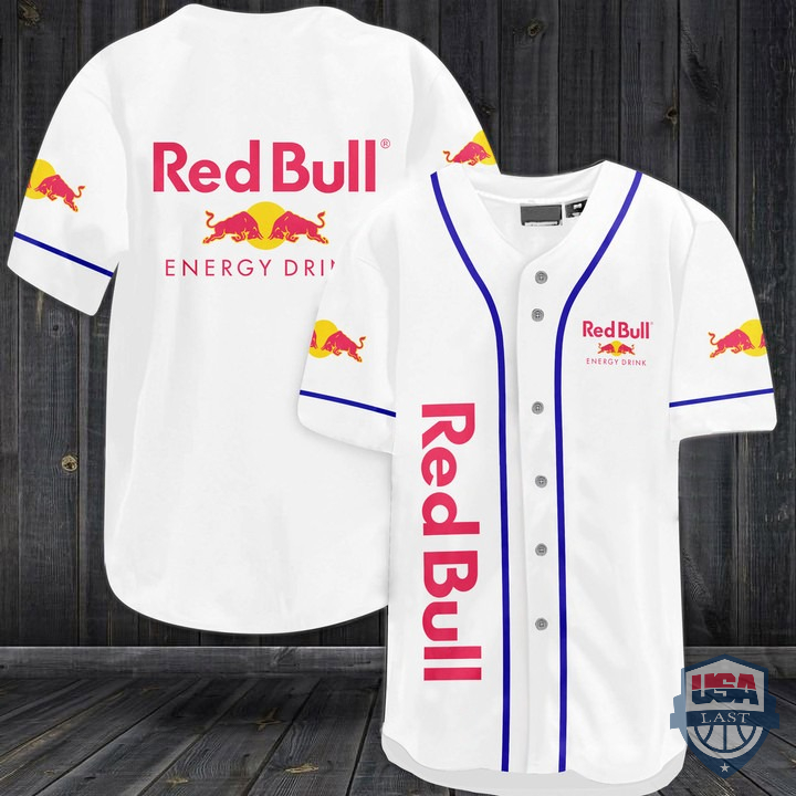 Red Bull Energy Drink Baseball Jersey Shirt Red Bull Energy Drink Baseball Jersey Shirt