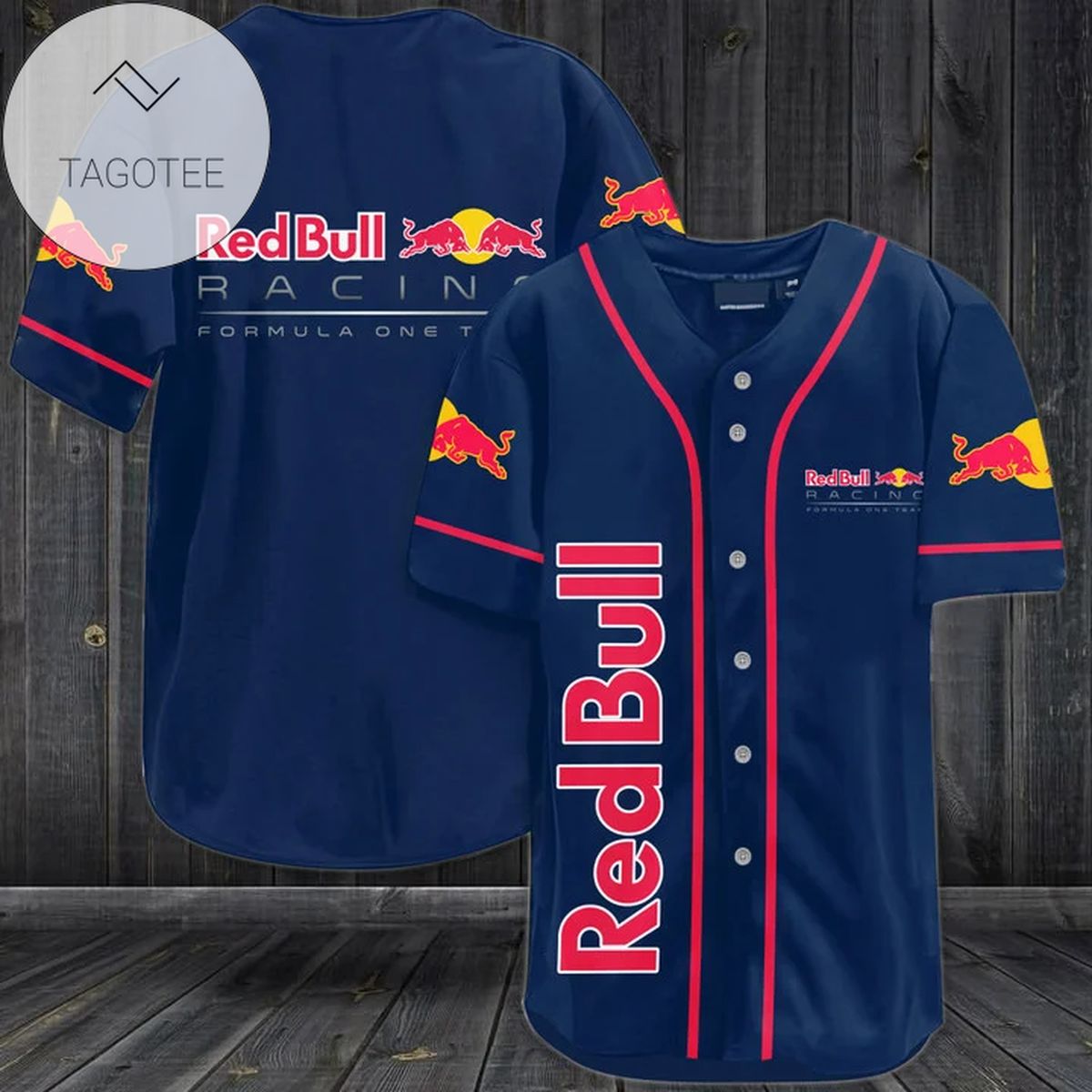 Red Bull Racing Baseball Jersey Red Bull Racing Baseball Jersey