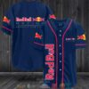 Red Bull Racing Formula One Team Navy Baseball Jersey