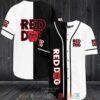 Red Dog Black White Baseball Jersey