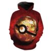 Red Pokeball 3D Hoodie For Men Women All Over 3D Printed Hoodie � Pokemon Clothing - 6470b84ac10b