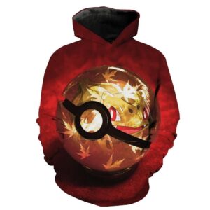 Red Pokeball 3D Hoodie For Men Women All Over 3D Printed Hoodie ï¿½ Pokemon Clothing - 6470b84ac10b