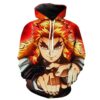 Rengoku 3D Hoodie For Men Women All Over 3D Printed Hoodie � Kimetsu no Yaiba Clothing � Demon Slayer - 08ef066c2be6