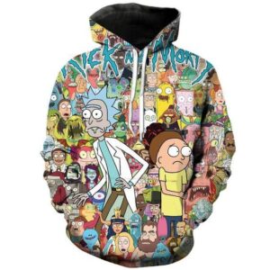Rick And Morty Pullover And Zippered Hoodies Custom 3D Graphic Printed 3D Hoodie All Over Print Hoodie For Men For Women - 4e02315b27d1