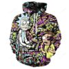 Rick And Morty Trippy Pullover And Zippered Hoodies Custom 3d Rick And Morty Trippy Graphic Printed 3d Hoodie For Men For Women - a61e81a6aaab