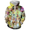 Rick And Morty Zip 3D Hoodie All Over Print - e541f0c0639d