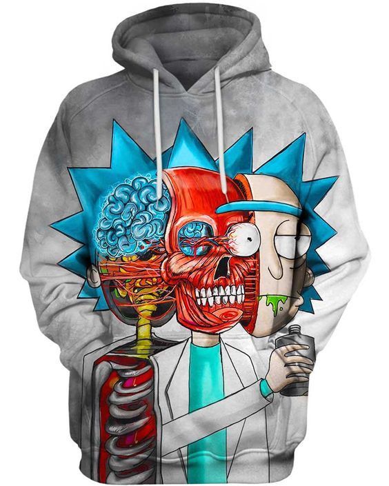 Rick Skull Rick And Morty Pullover And Zippered Hoodies Custom 3D Graphic Printed 3D Hoodie All Over Print Hoodie For Men For Women - 5c342b65c887 Rick Skull Rick And Morty Pullover And Zippered Hoodies Custom 3D Graphic Printed 3D Hoodie All Over Print Hoodie For Men For Women - 5c342b65c887