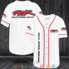Rick Ware Racing Car Team White Baseball Jersey