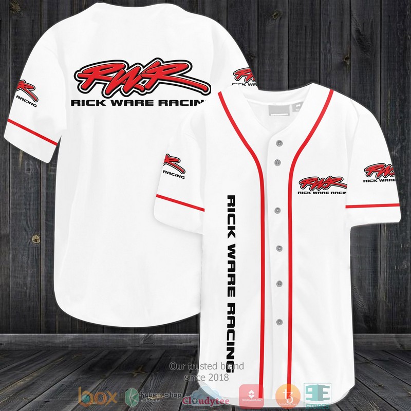 Rick Ware Racing White Baseball Jersey Rick Ware Racing White Baseball Jersey