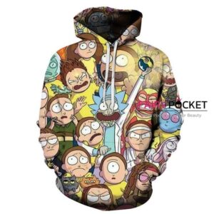 Rick and Morty 3D Hoodie For Men Women All Over 3D Printed Hoodie ï¿½ L - 3cd77bfed515