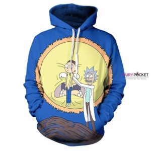 Rick and Morty Blue 3D Hoodie For Men Women All Over 3D Printed Hoodie ï¿½ B - f5ac413e20a4