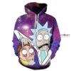 Rick and Morty Purple 3D Hoodie For Men Women All Over 3D Printed Hoodie - 4aa426cbbfe2