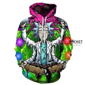 Rick and Morty Rick 3D Hoodie For Men Women All Over 3D Printed Hoodie ï¿½ C - eadeefca90f2