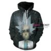 Rick and Morty Rick Black 3D Hoodie For Men Women All Over 3D Printed Hoodie � C - e60cde616277