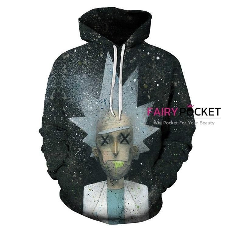 Rick and Morty Rick Black 3D Hoodie For Men Women All Over 3D Printed Hoodie � C - e60cde616277 Rick and Morty Rick Black 3D Hoodie For Men Women All Over 3D Printed Hoodie � C - e60cde616277