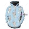 Rick and Morty Rick Blue 3D Hoodie For Men Women All Over 3D Printed Hoodie - a3ddb9700a90