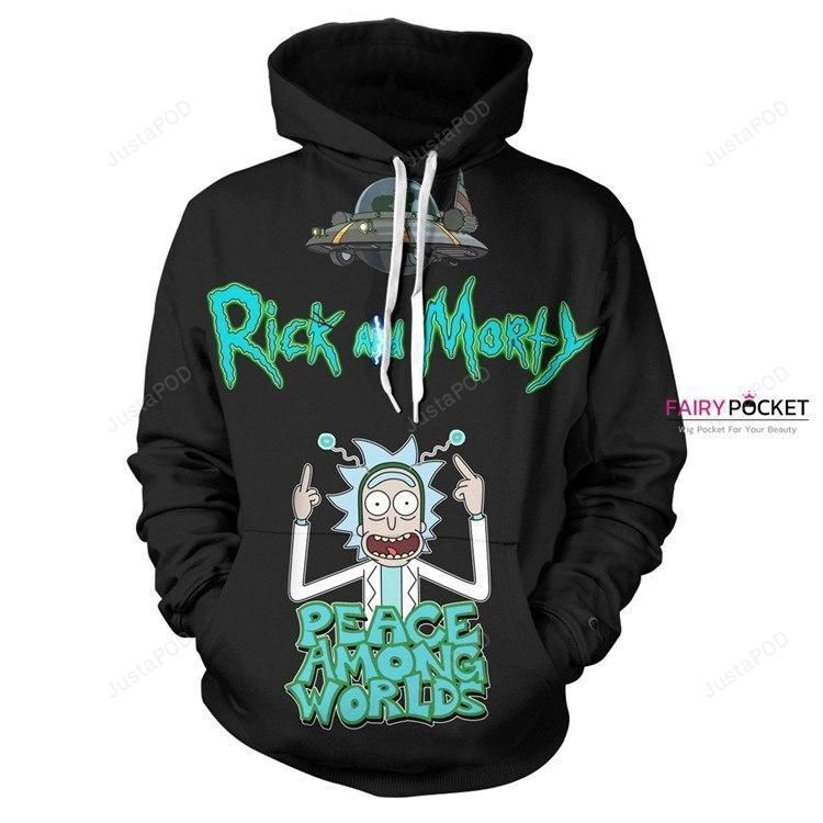 Rick and Morty Rick Peace Among worlds 3D Hoodie For Men Women All Over 3D Printed Hoodie - 8c2593c67bbf Rick and Morty Rick Peace Among worlds 3D Hoodie For Men Women All Over 3D Printed Hoodie - 8c2593c67bbf