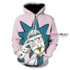 Rick and Morty Rick Pink 3D Hoodie For Men Women All Over 3D Printed Hoodie - a40bf665e281